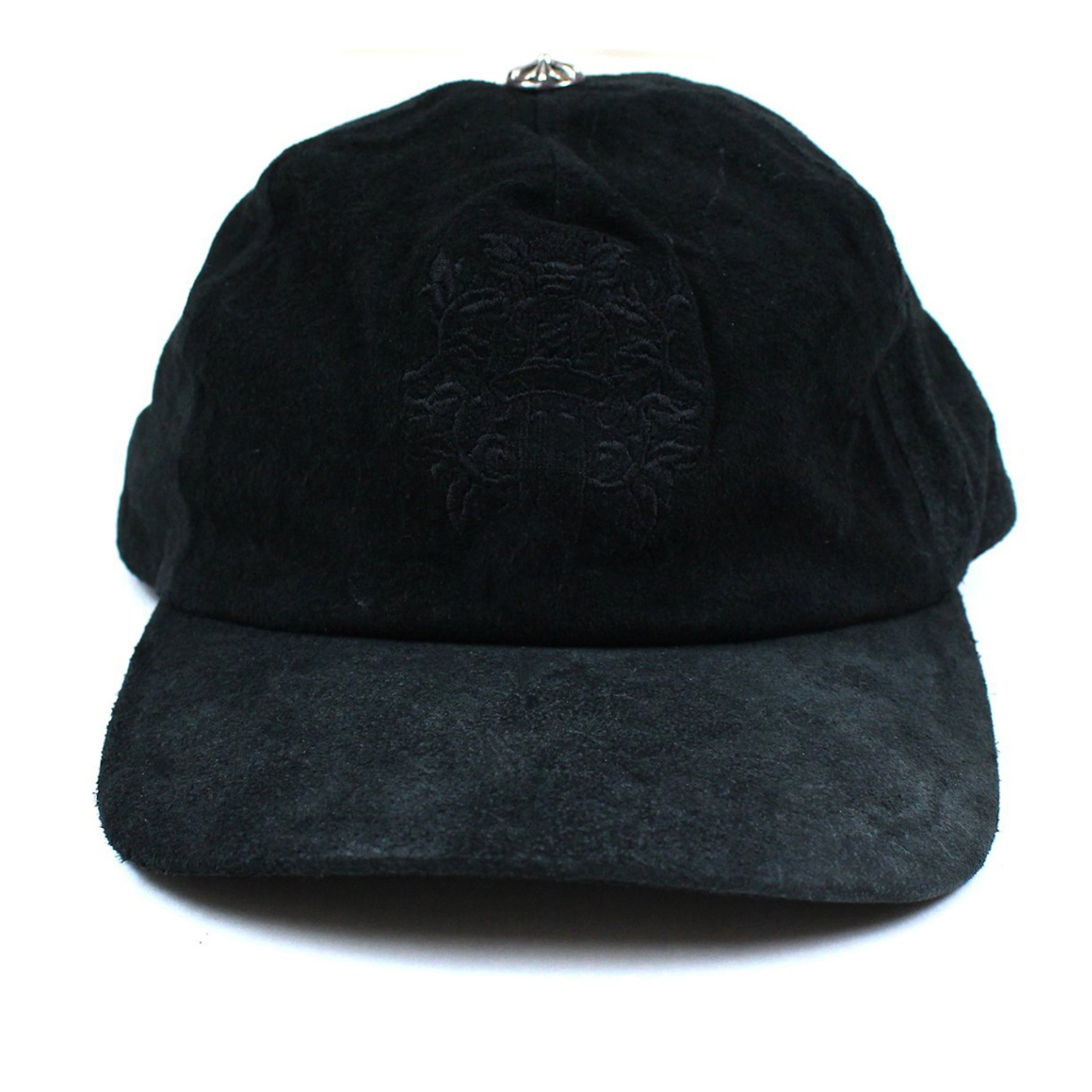 Chrome Hearts 5 Panel Suede Baseball Cap – Black Chrome Hearts 5 Panel Suede Baseball Cap – Black