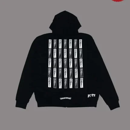 Chrome Hearts Foti Jarvis Block Zip Hoodie – Black