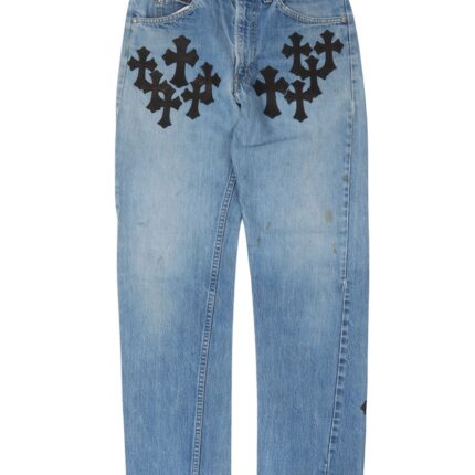 Chrome Hearts Levi’s Cross Patch Jeans – Blue