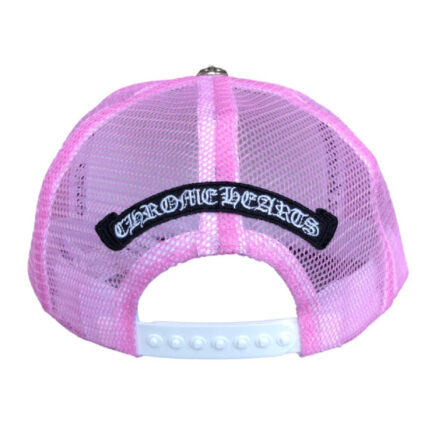 Chrome Hearts Matty Boy Sex Records Horse Shoe Trucker Hat – Pink/White