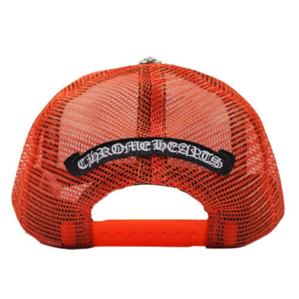 Chrome Hearts Matty Boy Sex Records It Is What It Is Trucker Hat – Orange/White