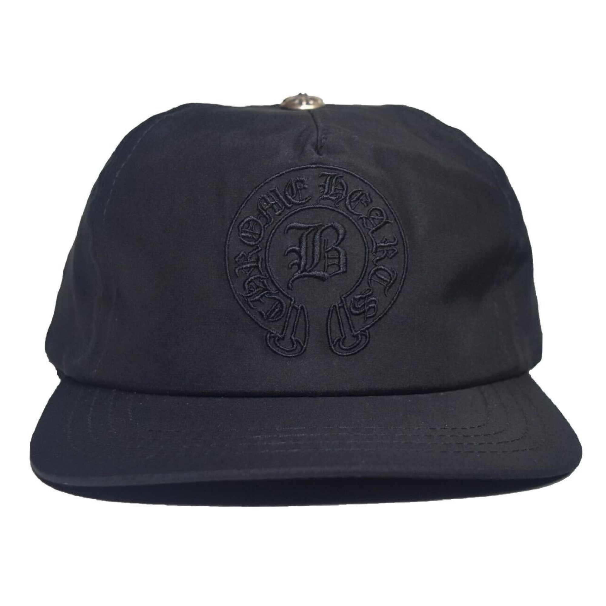 Chrome Hearts x Bella Hadid Slouch 5-Panel Hat – Black Chrome Hearts x Bella Hadid Slouch 5-Panel Hat – Black