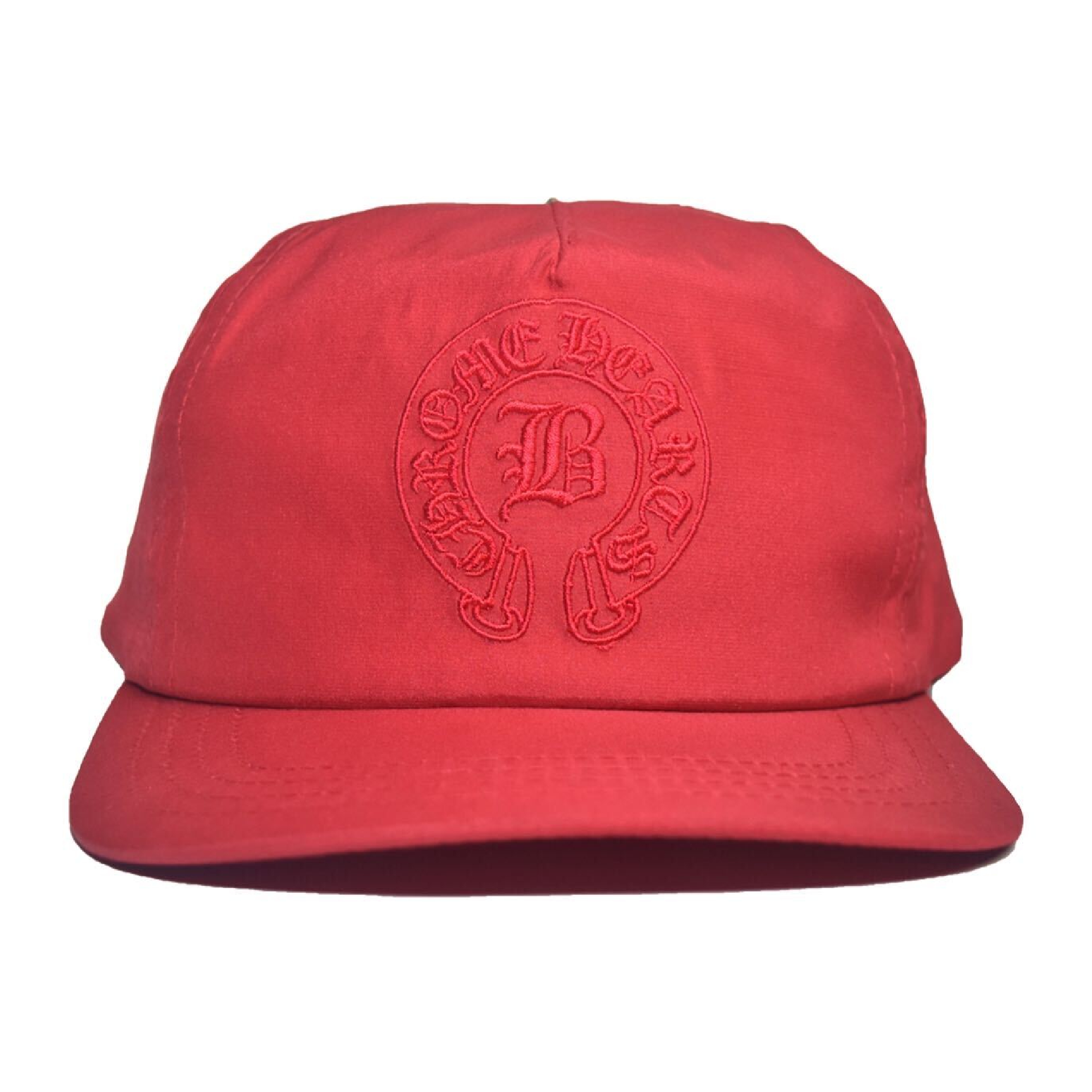 Chrome Hearts x Bella Hadid Slouch 5-Panel Hat – Red Chrome Hearts x Bella Hadid Slouch 5-Panel Hat – Red