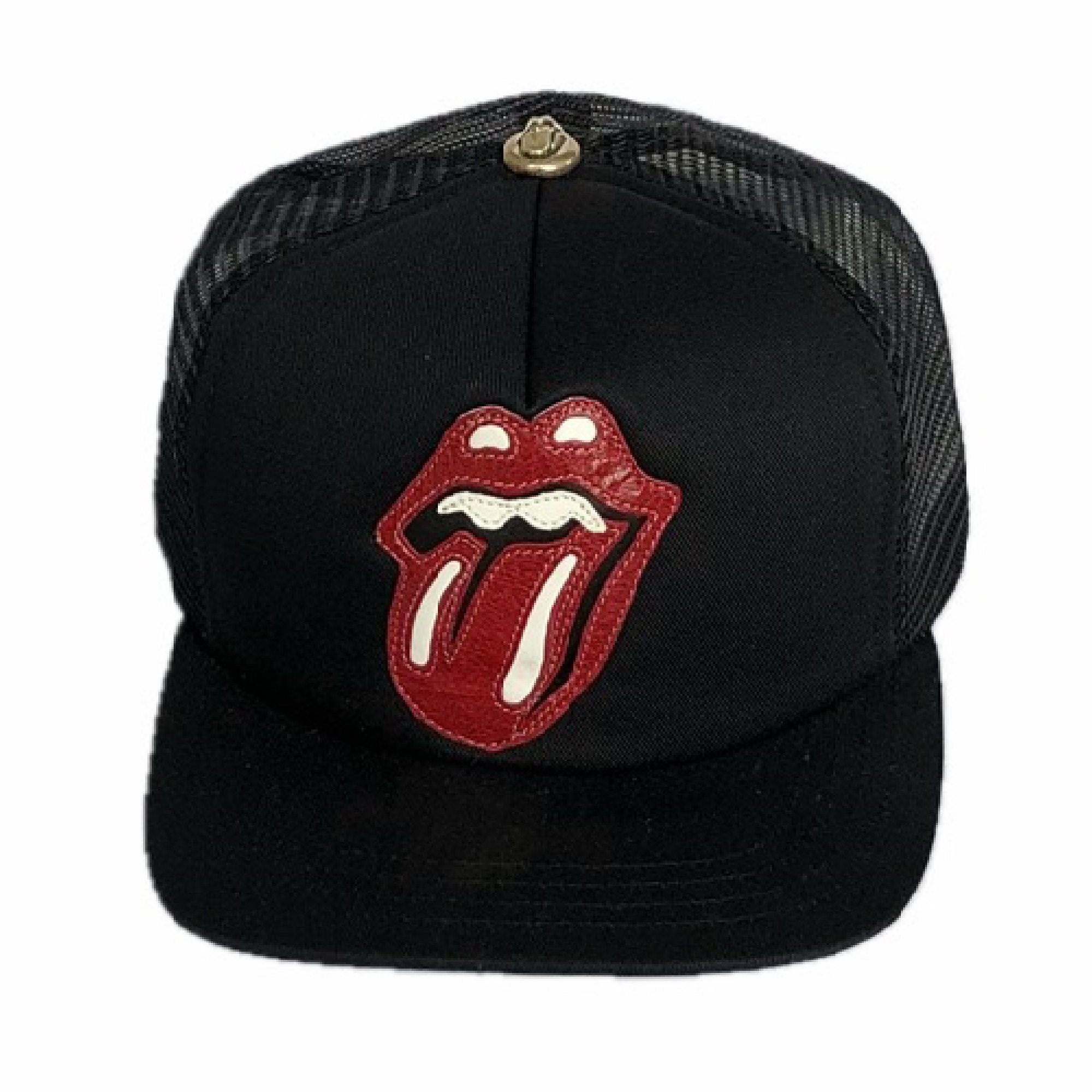 Chrome Hearts x Rolling Stones Leather Patch Trucker Hat – Black Chrome Hearts x Rolling Stones Leather Patch Trucker Hat – Black