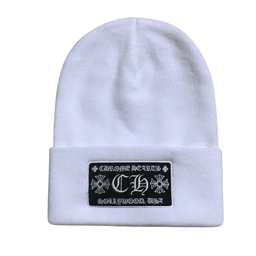 Chrome Hearts Beanie White Chrome Hearts Beanie White