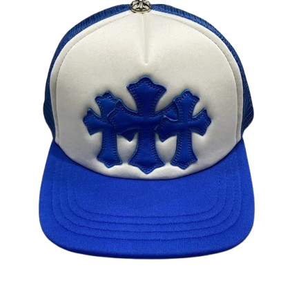 Chrome hearts hat trucker king taco blue Cross