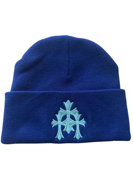 Chrome Hearts Blue Beanie Chrome Hearts Blue Beanie