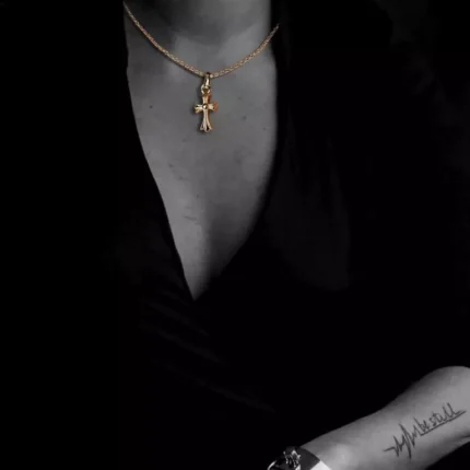 22K GOLD CROSS BABY FAT CHARM