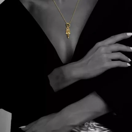 22K GOLD DAGGER PENDANT