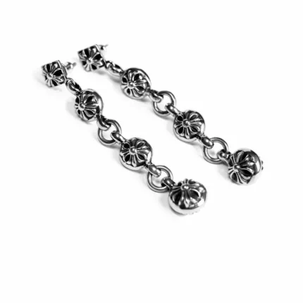 CROSSBALL THREE DROP EARRING
