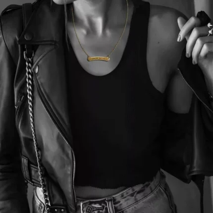 22K GOLD CH LOGO NECKLACE